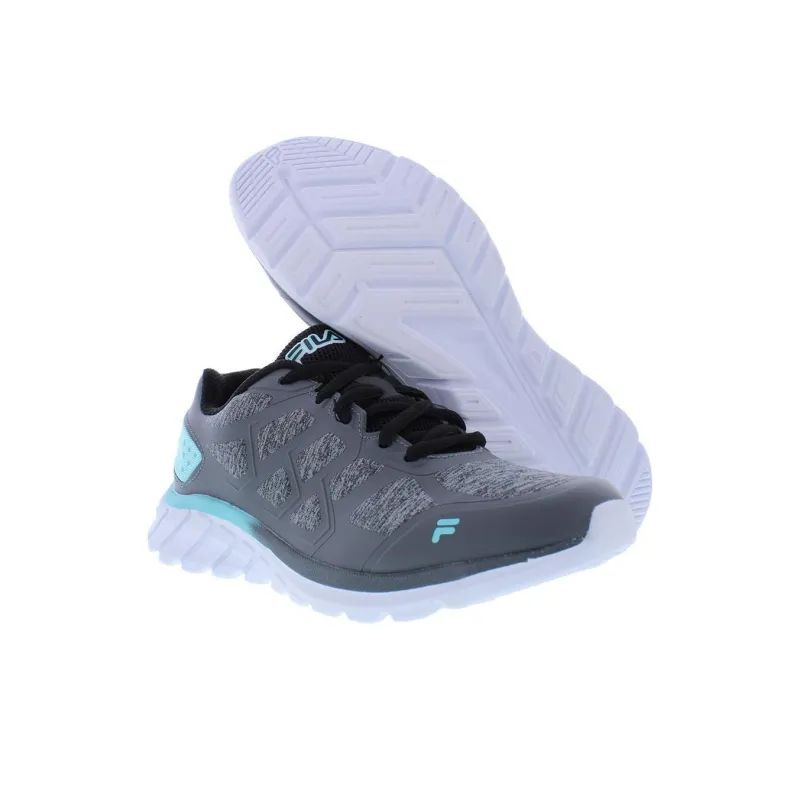 FILA Memory Superstride Durable Breathable Low Top Running Shoes Women's Gray-3