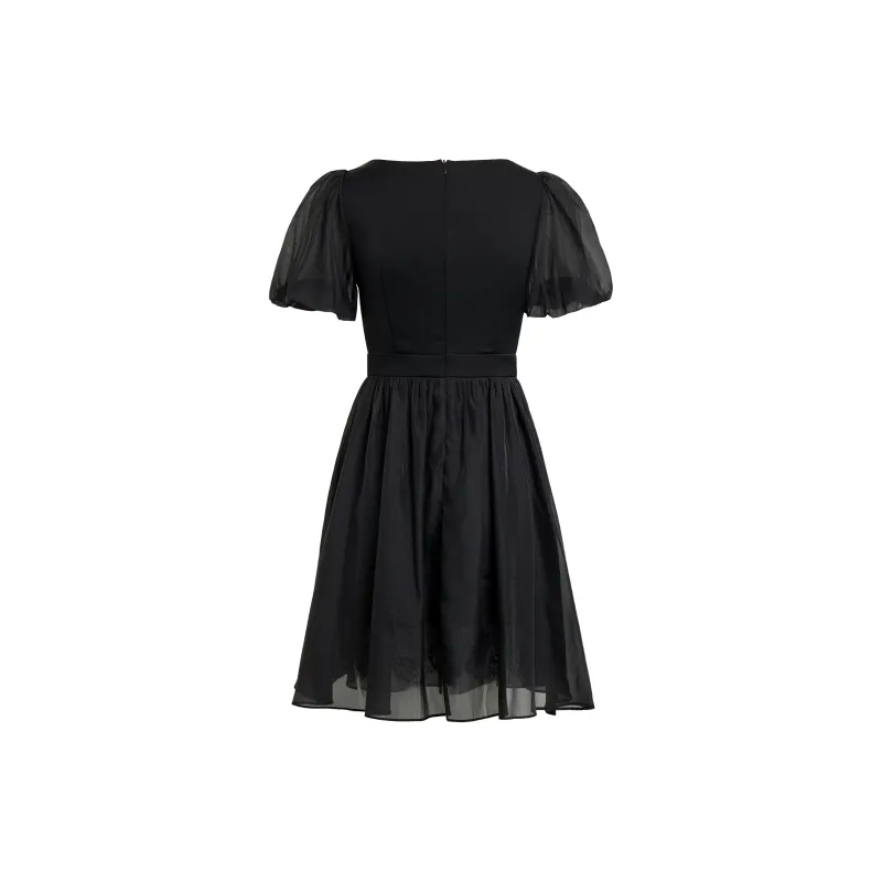 AUI Short Sleeved Dress Women's Black-1