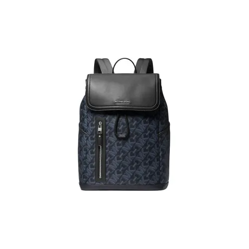 MICHAEL KORS Hudson Coated Canvas Polyester Backpack Men's Blue