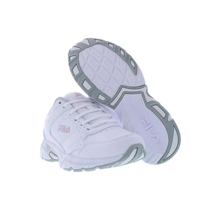 FILA Memory Valant 5 Abrasion Resistant Breathable Low Top Casual Shoes Women's White-3
