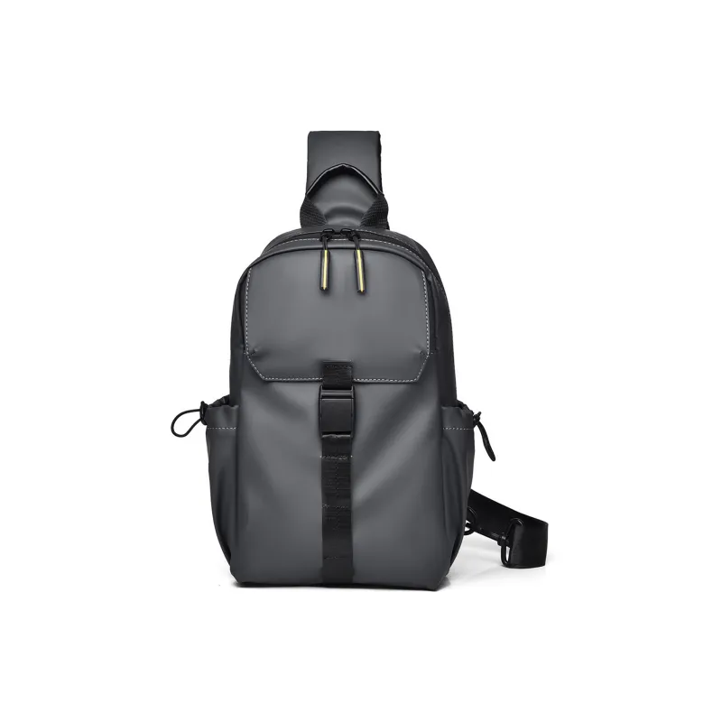 Slazenger Nylon Shoulder Bag Crossbody Bag Fanny Pack Sling Bag Regular Unisex Black/Gray/Blue-4