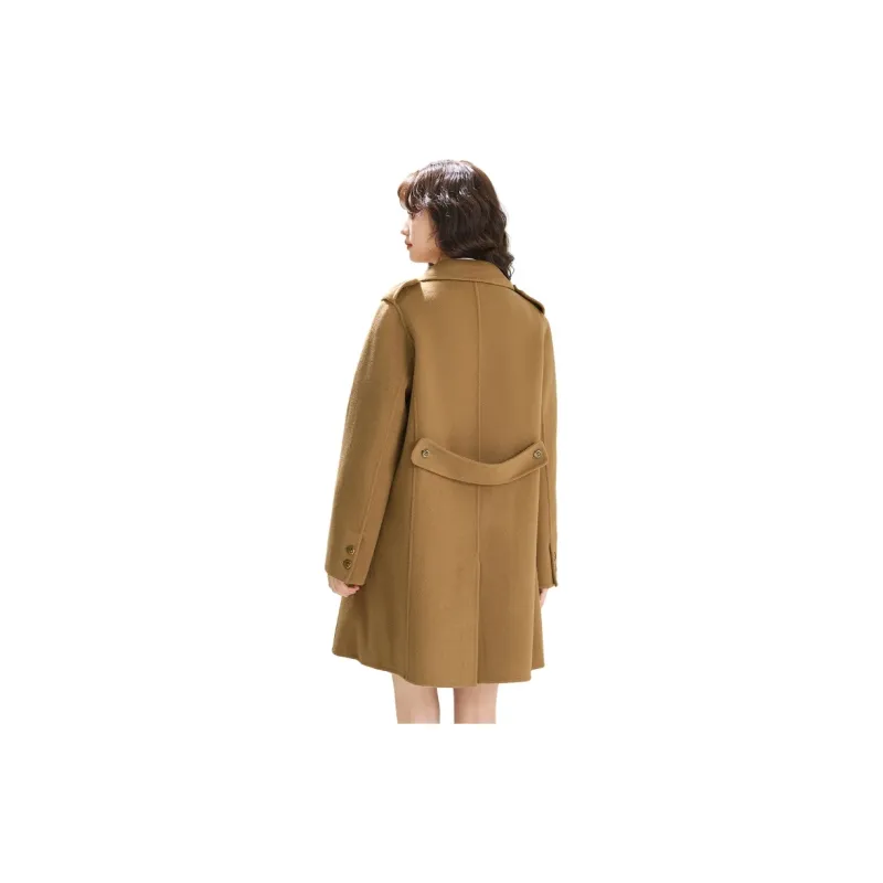 SMEN Coats Women's Khaki-1