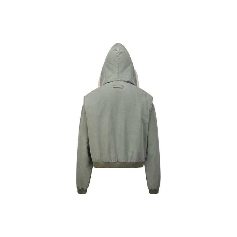 BLACK OF EXIT Jackets Coats Unisex Army Green-1