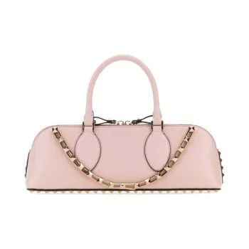Valentino Leather Portable Crossbody Bag Shoulder Bag Women's Pink