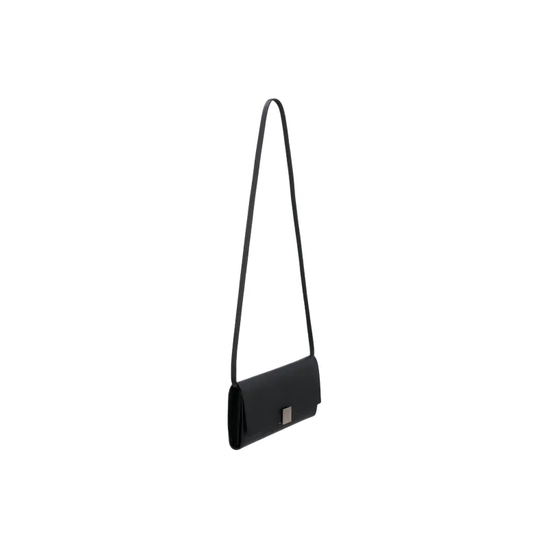 ZARA Cow Leather Envelope Bag Crossbody Bag Shoulder Bag Men's Black-3