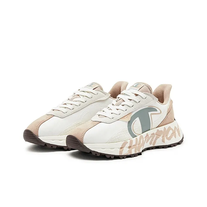 Champion Abrasion-Resistant Slip-Resistant Low-Top Running Shoes Women's Beige-2