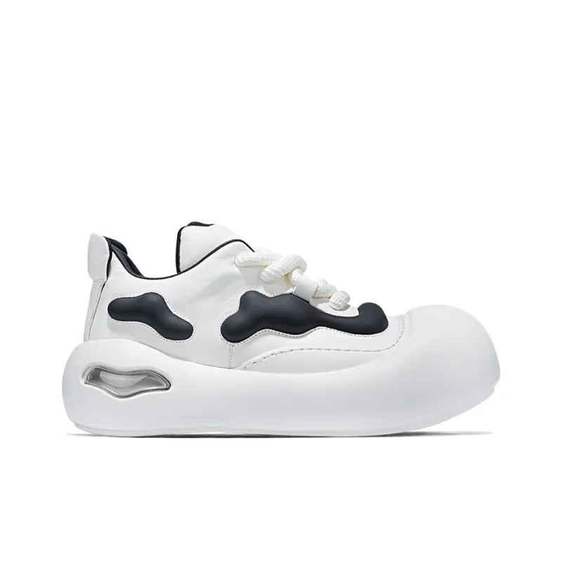 SALAXI Low Top Casual Shoes Unisex White-1