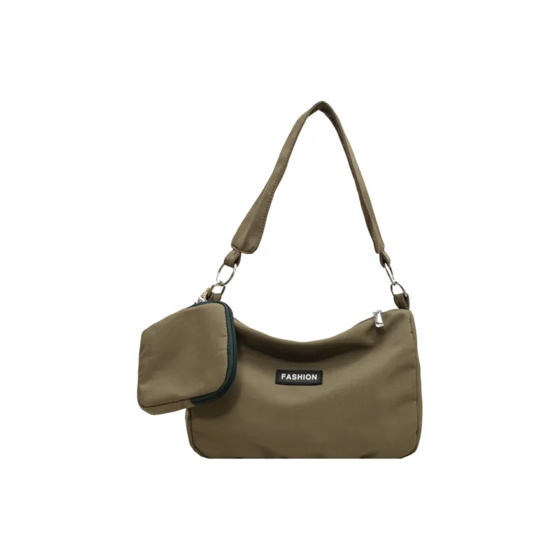 TAKI Nylon Underarm Crossbody Handbag, Shoulder Bag Medium Size Unisex Multicolor-12