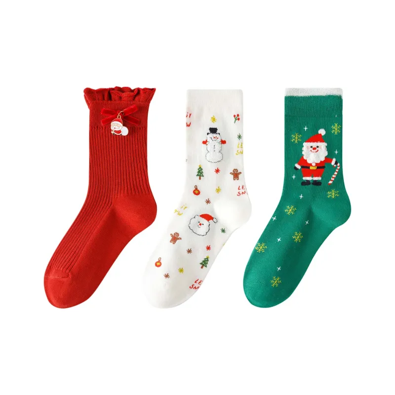 Caramella Mid Calf Socks Women's 3 Pack-4