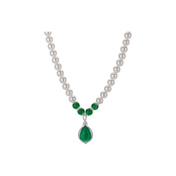 QLADY Chalcedony Jade Necklaces Women's