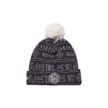 New Era Cotton, Acrylic Beanies Unisex Dark Gray
