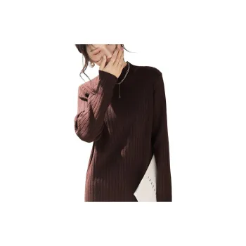 DianThia Long-Sleeved Dresses Women's Coffee