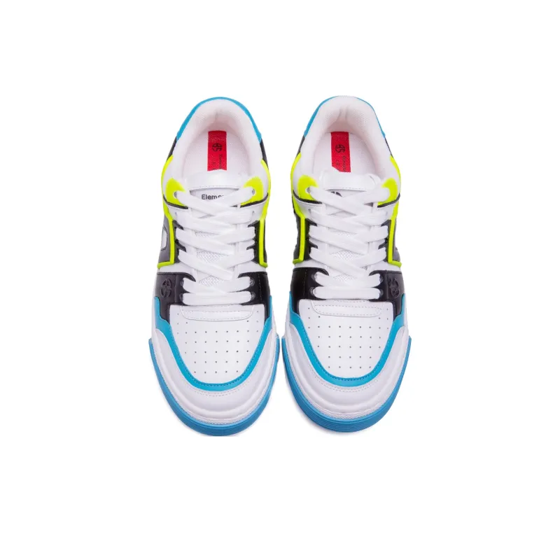BLOCCO5 Low-Top Skateboard Shoes Unisex Blue White-2
