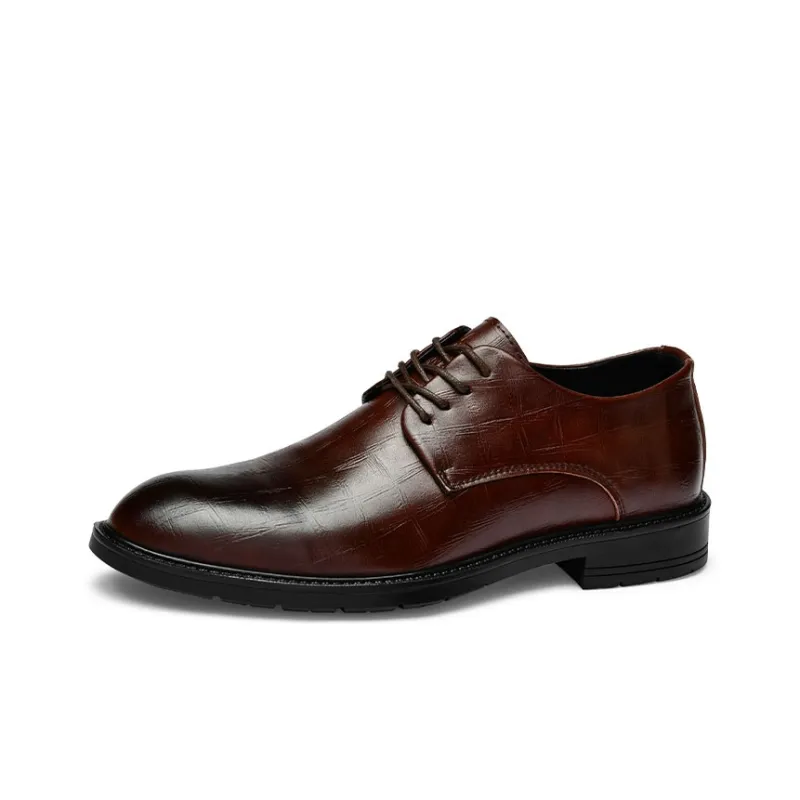G5 Dress Shoes Men Low Top Black/Brown-0