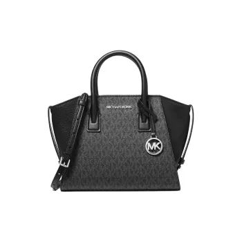 MICHAEL KORS Coated Canvas With Patchwork Handbag Shoulder Bag Crossbody Bag Small Size Women's Black