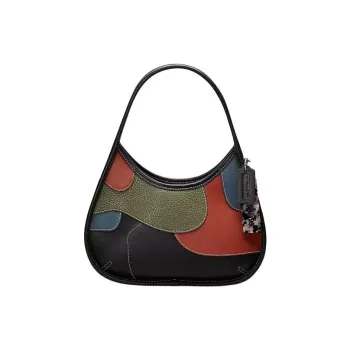 COACH Ergo Leather Shoulder Bag, Handbag, Shoulder Bag Women's Army Green & Rusty Red