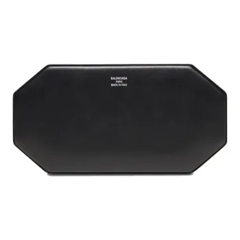 Balenciaga Smooth Cow Leather Cell Phone Pouch Women's Black