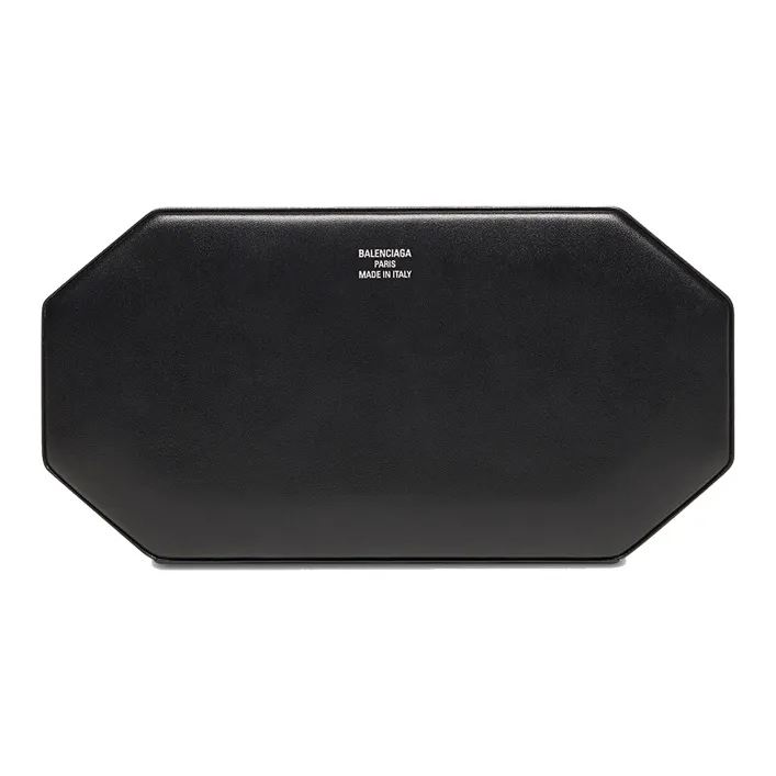 Balenciaga Smooth Cow Leather Cell Phone Pouch Women's Black-0