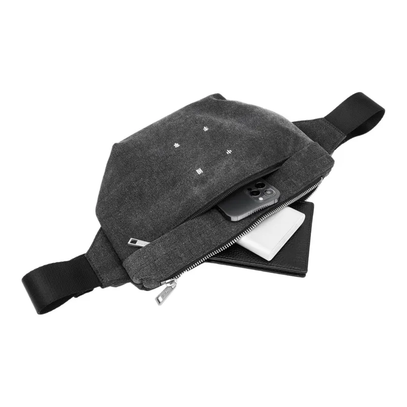 LiNing Vital Series Cotton Sling Bag Regular Unisex Black-5