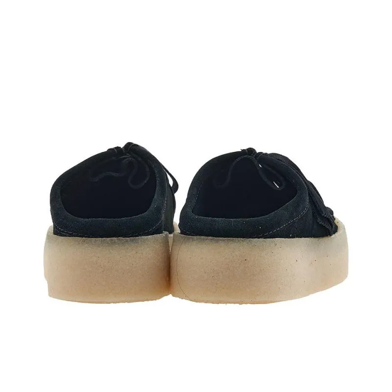 Clarks Originals Wallabee Cup Lo Black Warmlined Suede-4