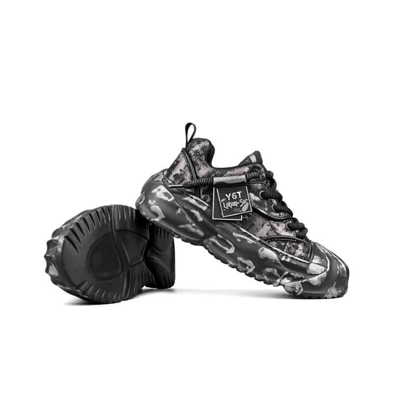 LOHAN·SIR Cushioning Height Increasing Wear-Resistant Lightweight Slip-Resistant Low-Top Casual Shoes Men's-6