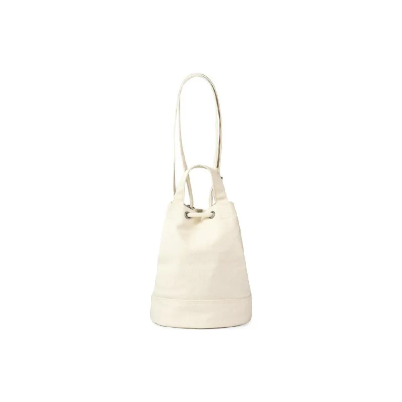 KANGOL Cotton Bucket Bag, Shoulder Bag, Crossbody Bag, Handbag Regular Unisex Ecru-3