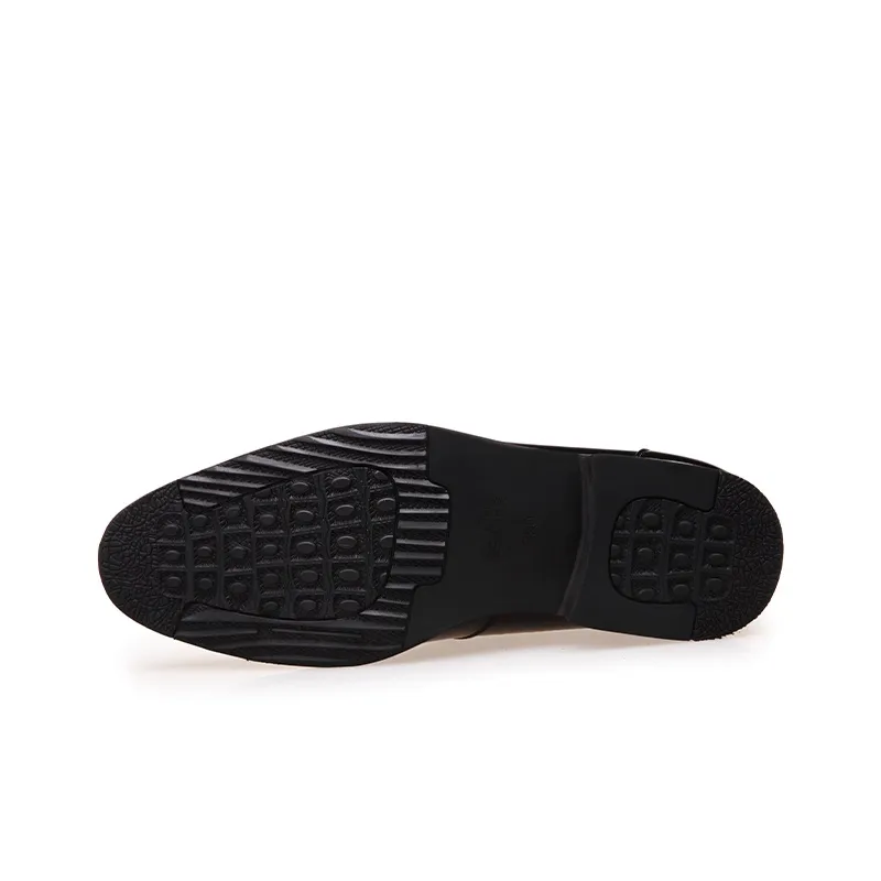 LAORENTOU Dress Shoes Men Low Top Brown-11