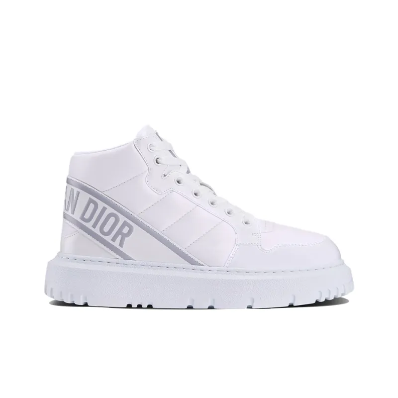 DIOR Women's D-Player 'Quilted Nylon - White Grey'-1