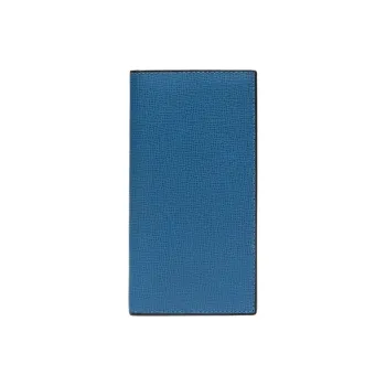Valextra Calfskin Wallet Women's Cobalt Blue