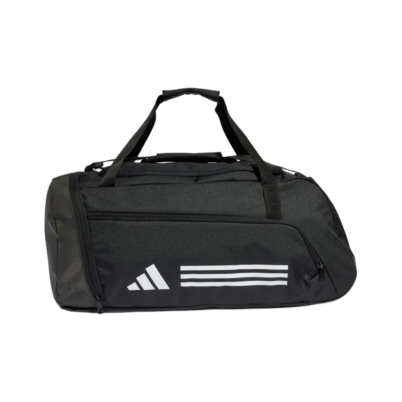 Adidas Essential Recycled Material Handheld Gym Bag Large Size Unisex Black & White-0