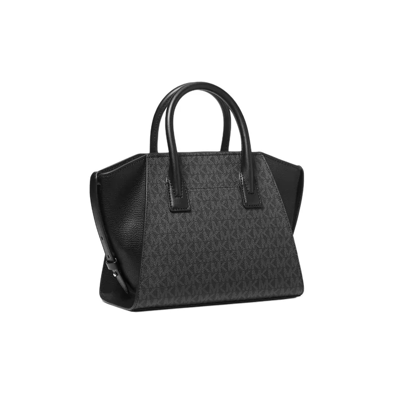 MICHAEL KORS Coated Canvas With Patchwork Handbag Shoulder Bag Crossbody Bag Small Size Women's Black-1