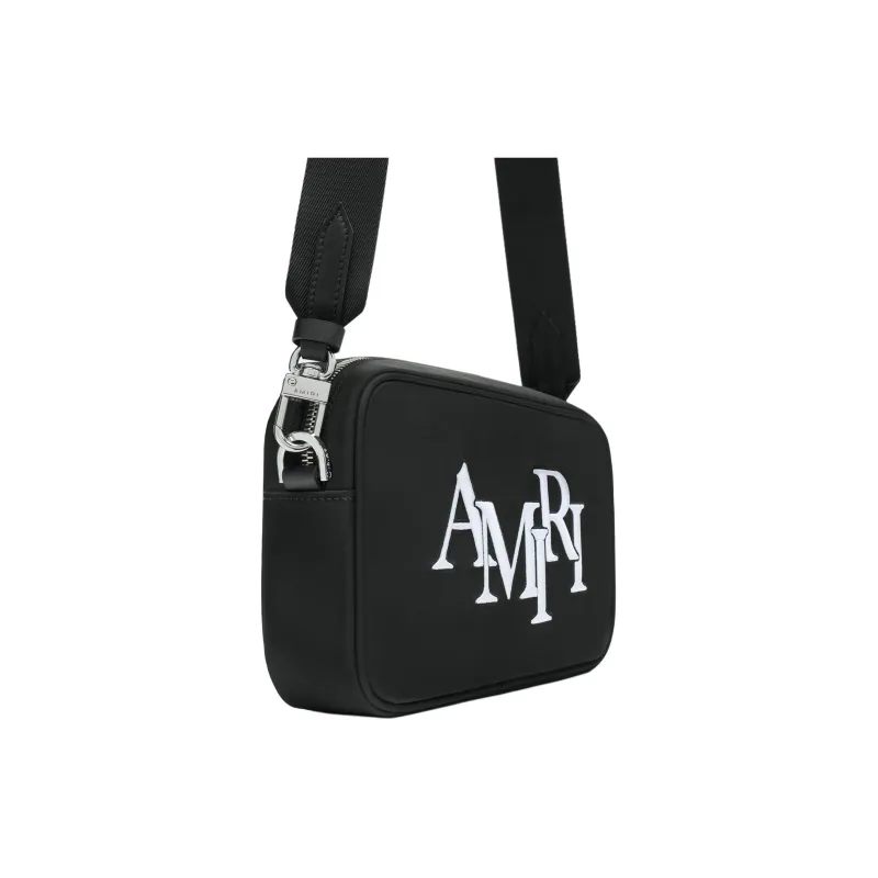 AMIRI Nylon Camera Bag Shoulder Bag Crossbody Bag Large Size Unisex Black-2