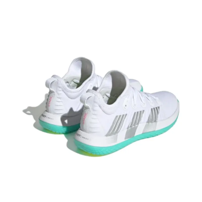 Adidas Stabil Next Gen Handball Cloud White Silver Metallic Lucid Pink Women's-4