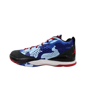 JORDAN CP3.VII Black Sport Red Chambray Blue Game Royal