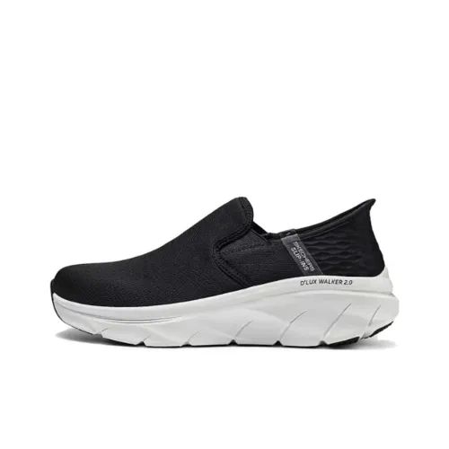 Skechers Hands Free Slip Ins Wear resistant And Lightweight Low Top Casual Shoes Men's Black