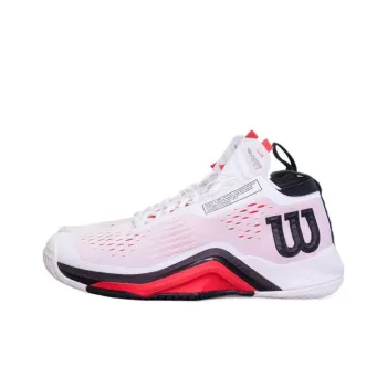 Wilson Rush Pro Mid Top Tennis Shoes Men's Black Red