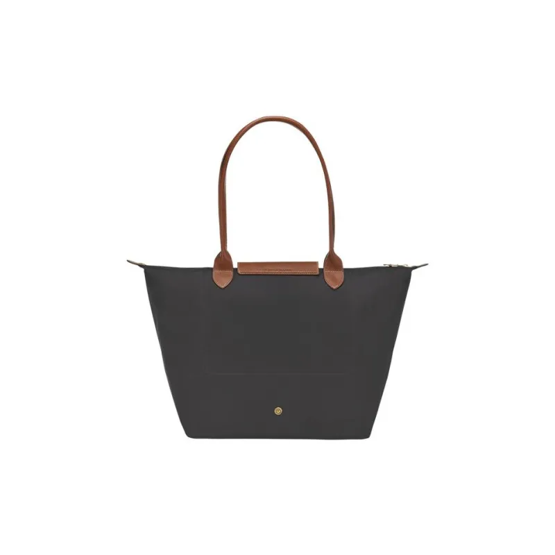 LONGCHAMP Le Pliage Canvas Dumpling Bag Shopping Bag Handbag Medium Size Women's Black-2