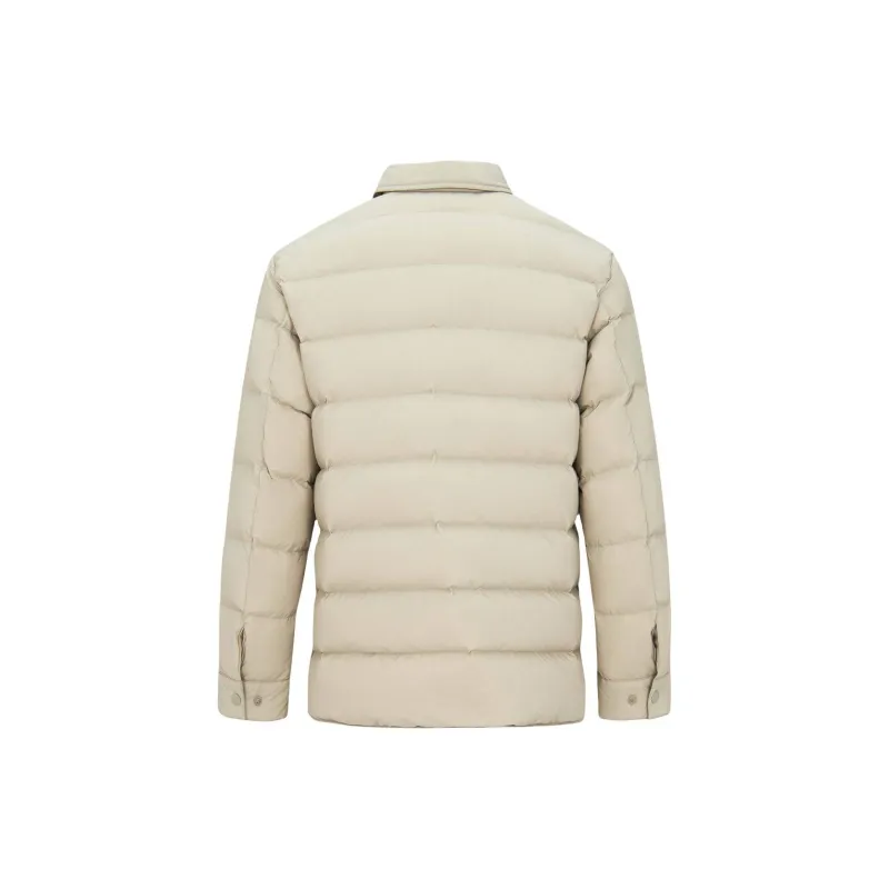 HAZZYS Down Jacket Men's Light Beige-1