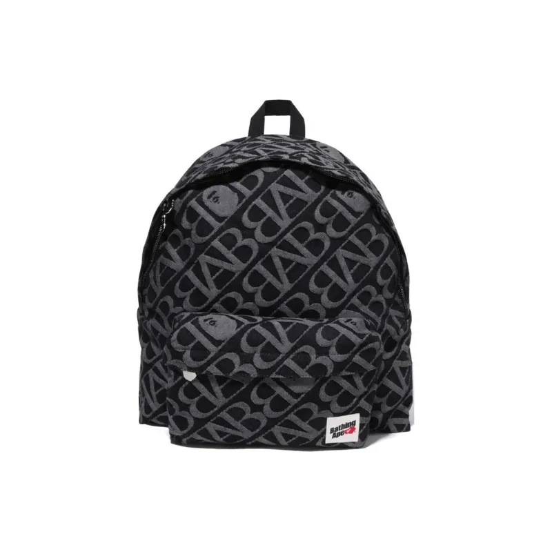 A BATHING APE Cotton Backpack Regular Men's Black-0