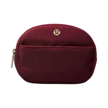 Lululemon Recycled Polyester Storage Bag Mini Women's Wine Berry & Gold