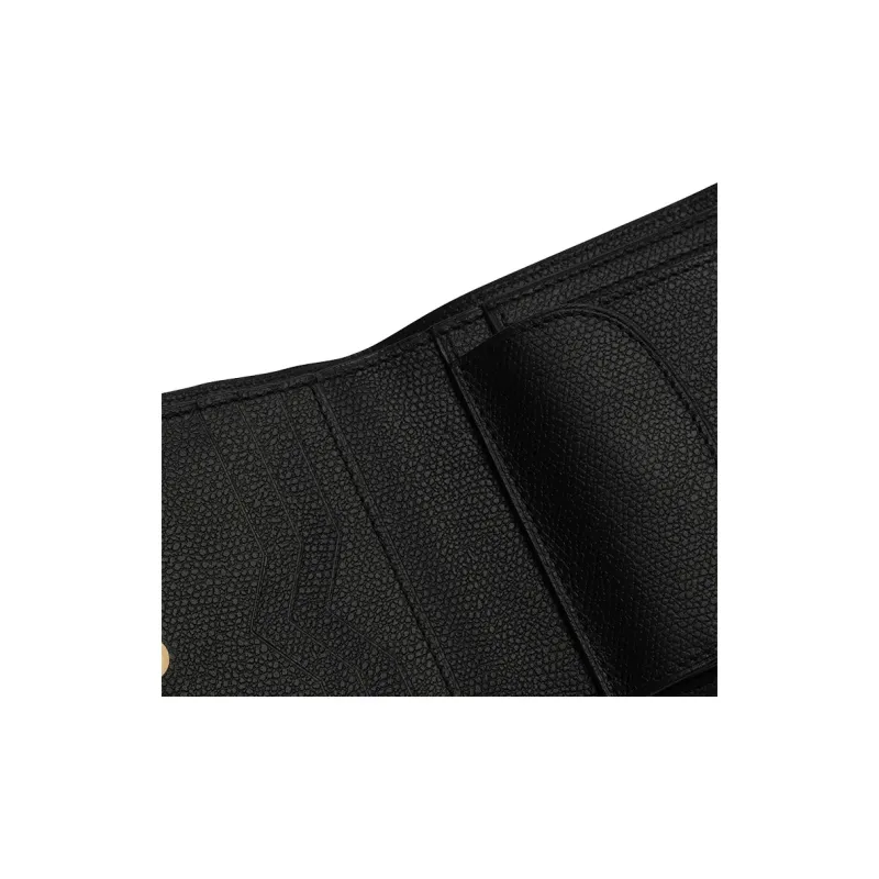 Valextra Millepunte Calfskin Wallet Women's Black-3