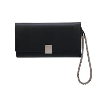 ZARA Cow Leather Envelope Bag Crossbody Bag Shoulder Bag Men's Black