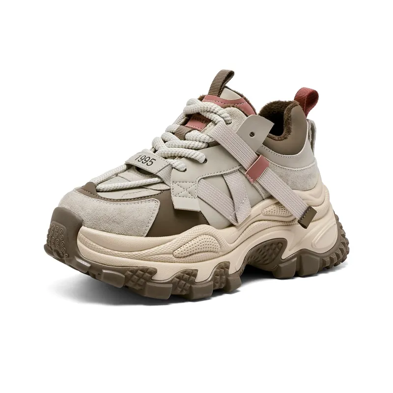 C°BANNER Height Increasing Warmth Low-Top Chunky Sneakers Women's-1
