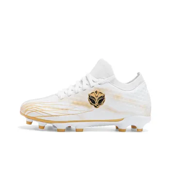 FACTORIAL Soccer Shoes Unisex White Gold