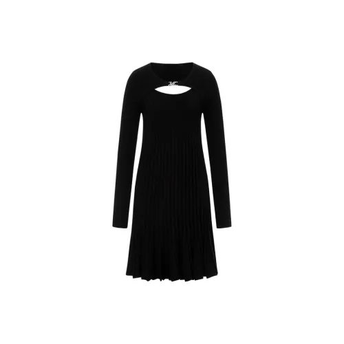 MO&CO Long-Sleeved Dresses Women's Black