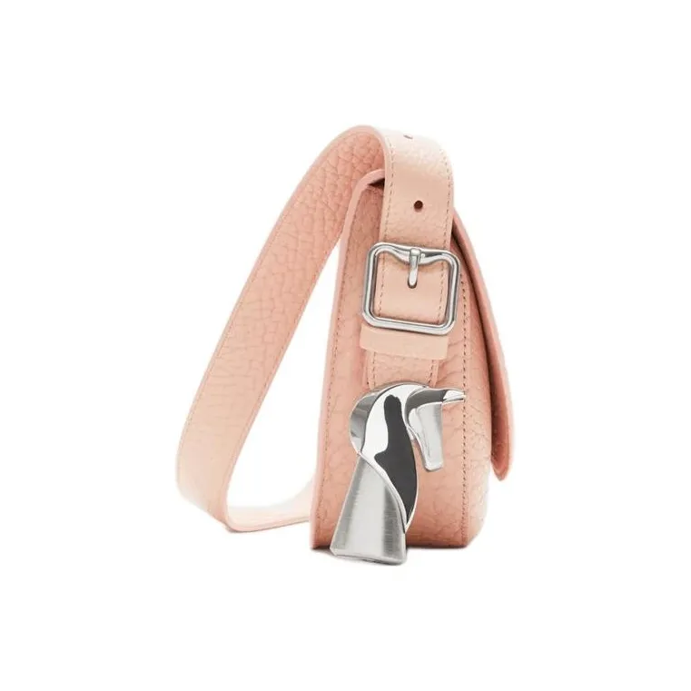 Burberry Grained Calfskin Shoulder Bag Crossbody Bag Women's Rouge Red-1