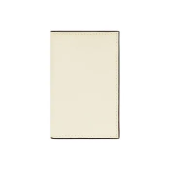 Valextra Calfskin Card Holder Women's White Parchment