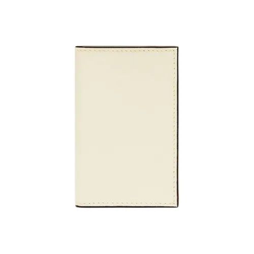 Valextra Calfskin Card Holder Women's White Parchment