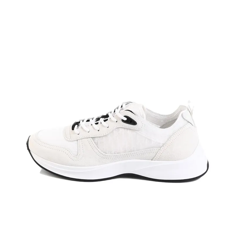 DIOR B25 Runner White Oblique Suede-0