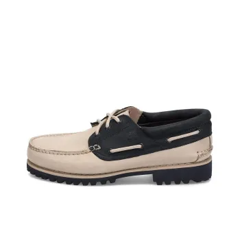 Timberland 3 Eye Lug Handsewn Boat Shoes 'Beige'